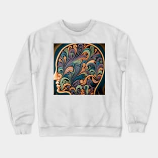 Face Pattern Crewneck Sweatshirt